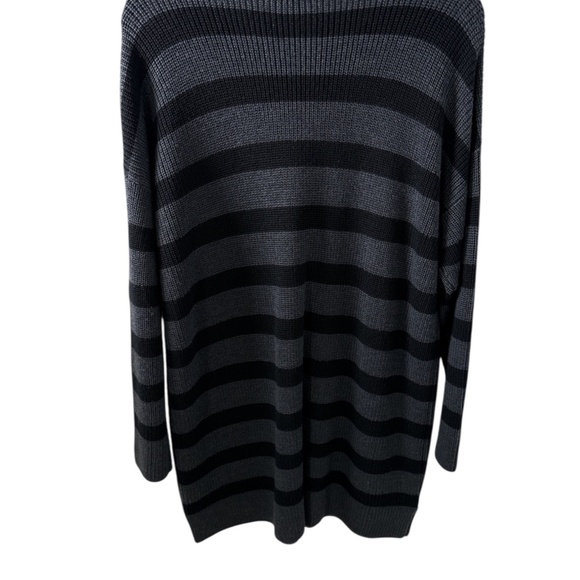 EILEEN FISHER Italian Yarn Striped Sweater – 100% Extra Fine Merino Wool – Large - Picture 3 of 9